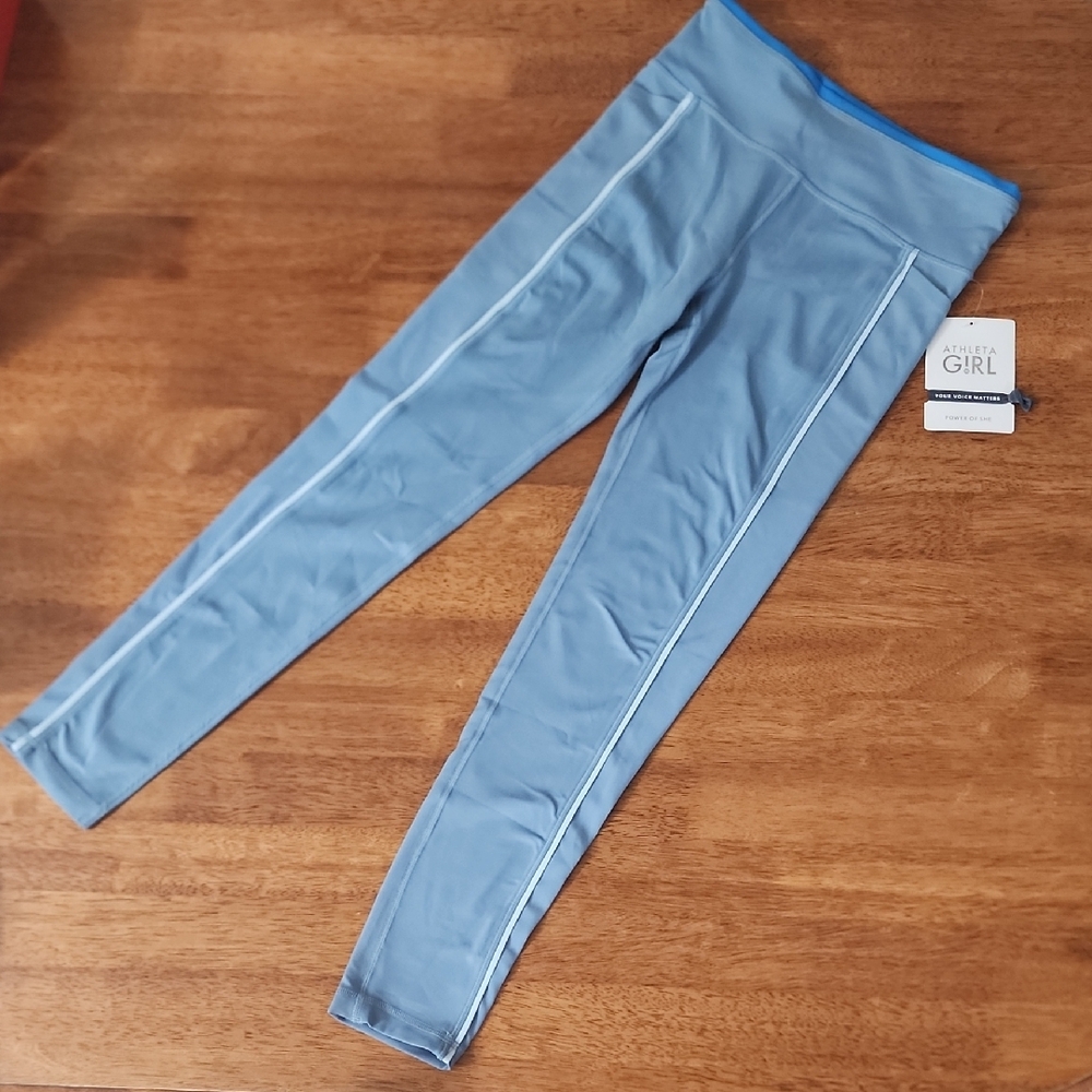 Athleta Blue Seamless Leggings